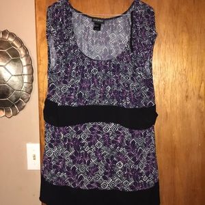 Lane Bryant cap sleeved blouse with tie back 18/20